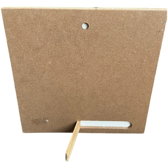 EN VOGUE Hand-Crafted 3D Hummingbird Art Tile Freestanding Hanging 8" Sq READ - Picture 13 of 15